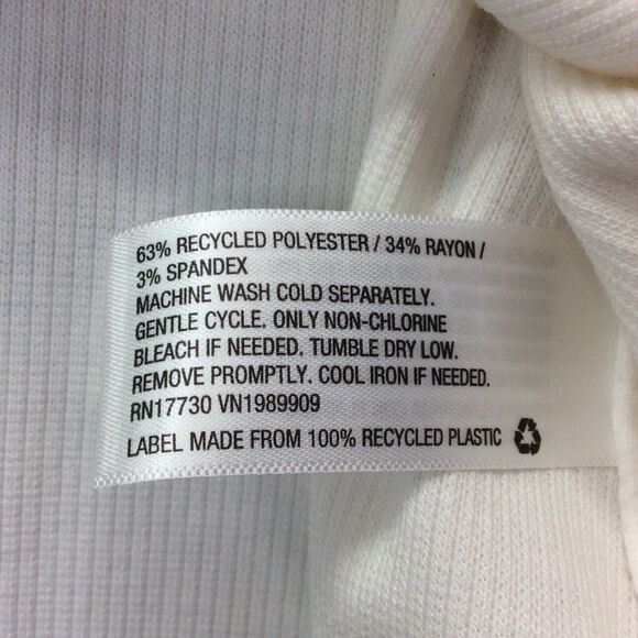 Future Collective Women's Plus Size 2X Bodysuit Ribbed Cut Out White Long Sleeve - Picture 4 of 7